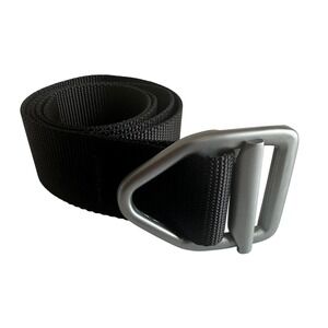 Bison Designs‎ Black Belt Canvas Webbing Belt Not for Climbing Outdoor Medium